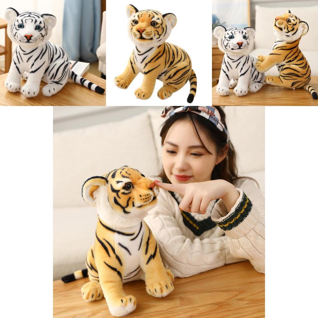 Cuddly And Cute Lifelike Cartoon Tiger Plush Toy For Kids And Tiger Lovers