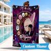 Custom Name K-pop stray Smile Beach Towel Microfiber Beach Towel, Lightweight and Quick-Dry, for Summer Travel, Swimming Pool Gift
