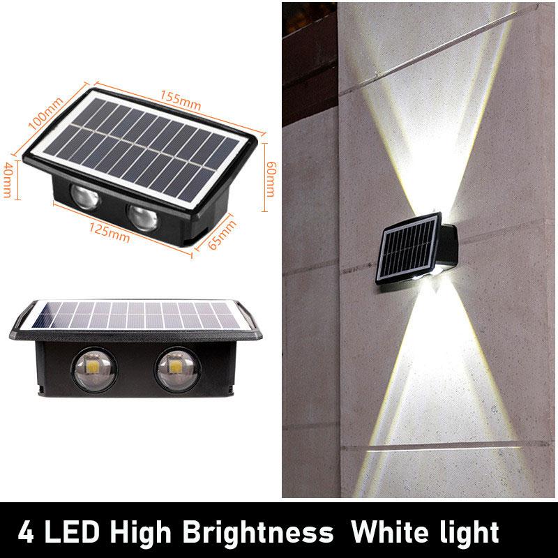 Solar Wall LED Light Outdoor Garden Decoration Wall Lamp High Brightness Up And Down Luminous Lighting Outdoor Solar LED Lamp