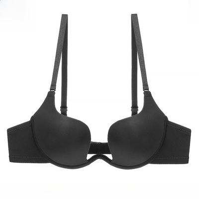 European & American Deep V Halter Invisible Backless Bra