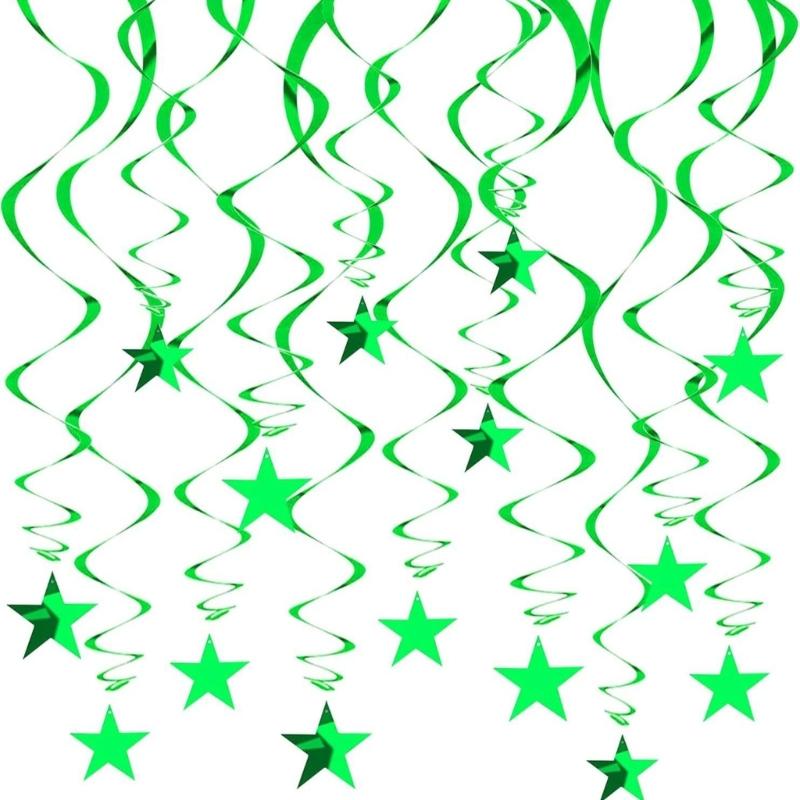 30pcs Elegant Star Hanging Swirls For Festival And Parties Decorations Designed For Easy Installation And Stable Use