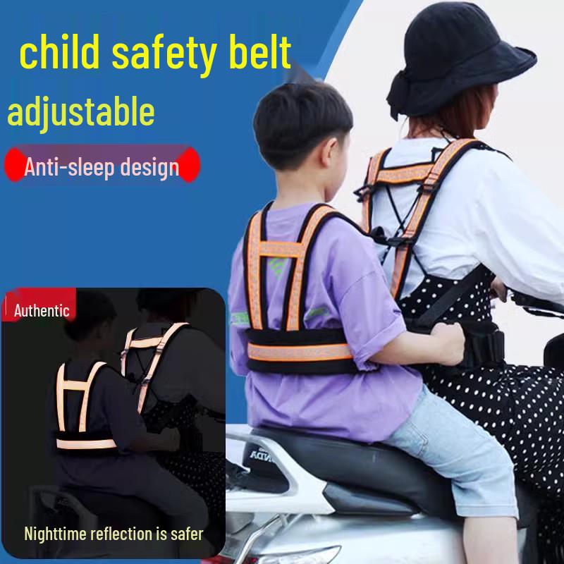 Cintura di Sicurezza e Cinghia Anti-Caduta per Motociclette Elettriche per Bambini e Seggiolini per Neonati