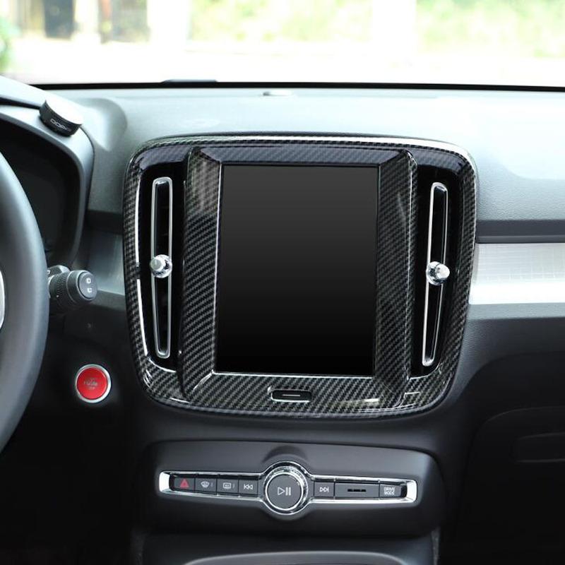For VOLVO XC40 2018      ABS Plastic Car Navigation Frame Strip Cover Decoration Outlet Vent Accessories