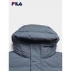 FILA Unisex Long Hooded Down Jacket