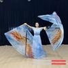Multicolor Rectangle Flags with Telescopic Sticks Colorful Scarves Flag  Dance Performance