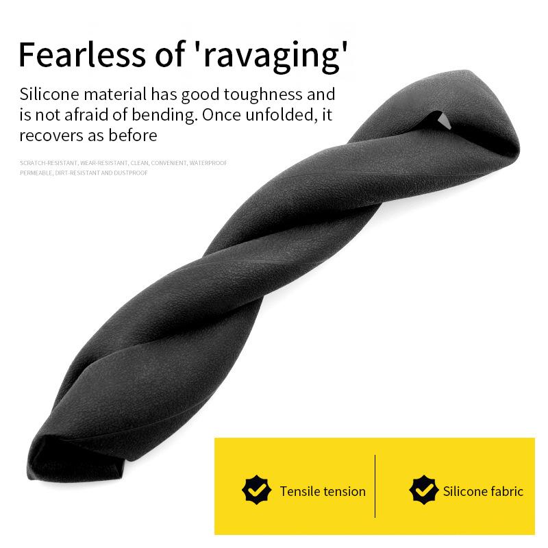 Universal Car Silicone Steering Wheel Cover Elastic Non-Slip Cover For 32-47cm Steering Wheel Multi Color Car Decor Accessories