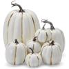 White and Yellow Pumpkin Model for Halloween and Christmas Decoration Wreaths