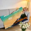Acadia National Park Throw High-Density Short Plush Blanket Soft For Sofa Air-Con Room.
