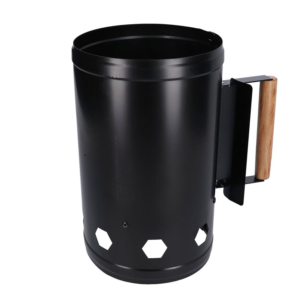 Chimney Starter Fast Ignition Safe Use Good Air Permeability Good Rust Resistance Charcoal Starter for BBQ Camping