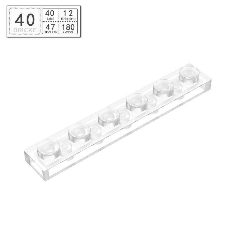BRICKE 1x6 Thin Plate for Lego 3666 Compatibility – Loose MOC Building Blocks