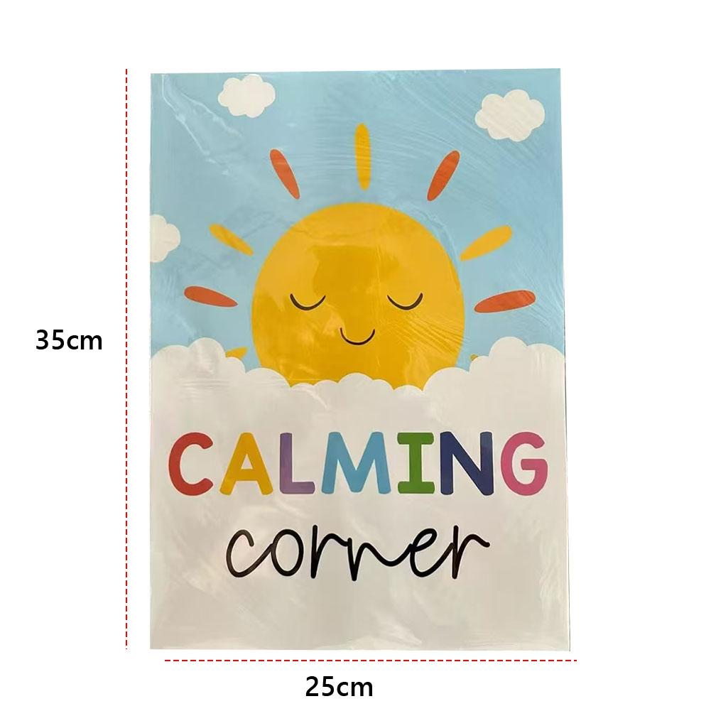 12 Calming Corner Classroom Posters Feelings Wheel Chart & Emotions Poster Calm Down Corner Emotion Posters for School Office