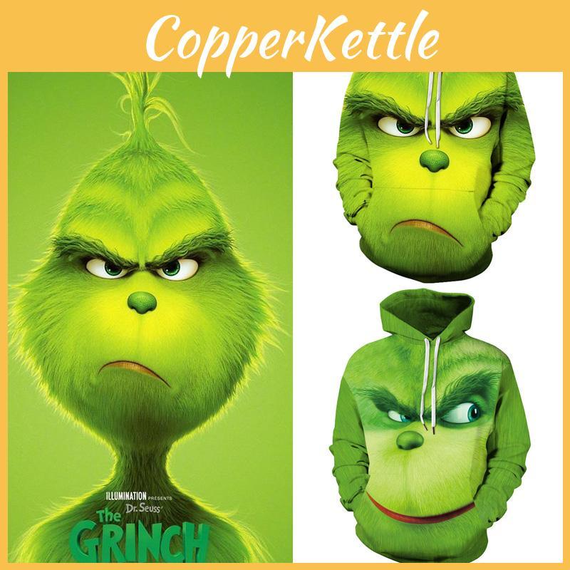 Rascal Green Monster The Grinch Herrehettejakke med mykt og pustende materiale for komfortabel bruk