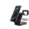 15W 3-in-1 Magnetic Wireless Charger Stand for Phone, Watch, Earbuds – Fast Charging, Portable, Foldable Desk Accessory