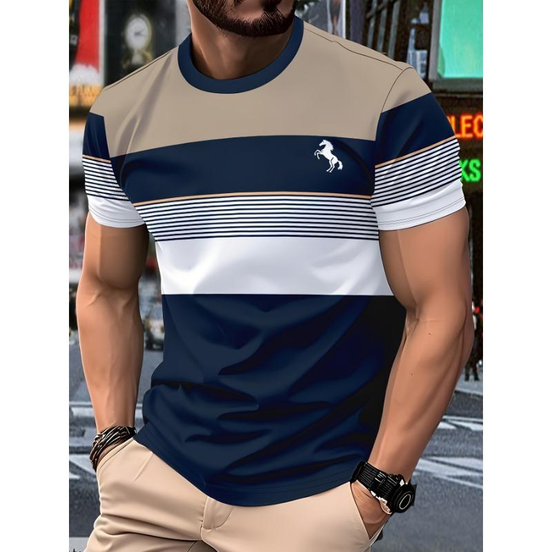 

Men s Casual T-shirt - Lightweight Polyester~machine Washable for Outdoor Commuting and Vacation, Comfortable for All Seasons XL