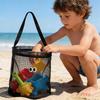 Large Capacity Mesh Makeup Bag Breathable Quick Dry Shower Toiletry Bag Portable Storage Bag Beach Travel Pouch Transparent