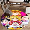 1pc Anime Cartoon Design Sailor Moon Round Carpet  Office Chair Mat, NonSlip Rug for Home Decor, Living Room, Bedroom