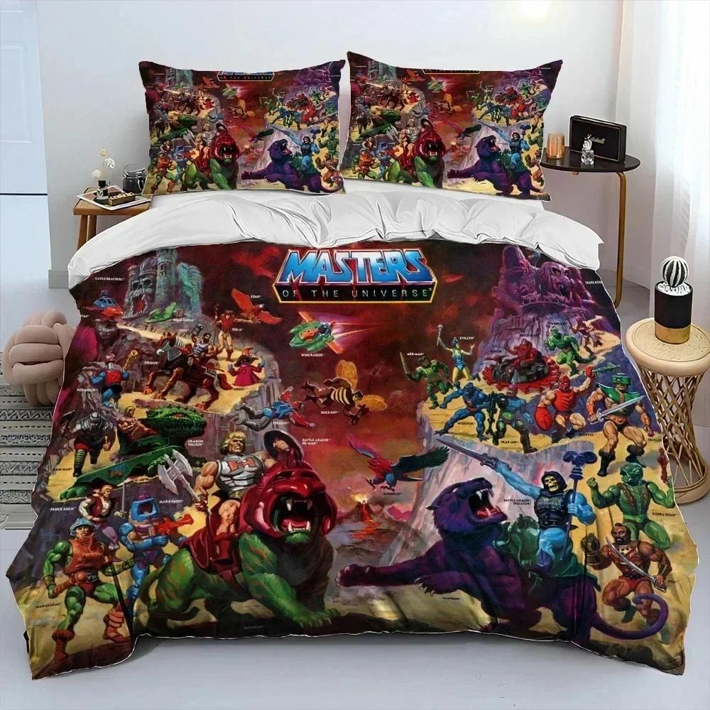 3D Print He Man And The Masters Of The Universe Bedding Set Duvet Cover Bed Set Quilt Cover Pillowcase Comforter King Queen Size