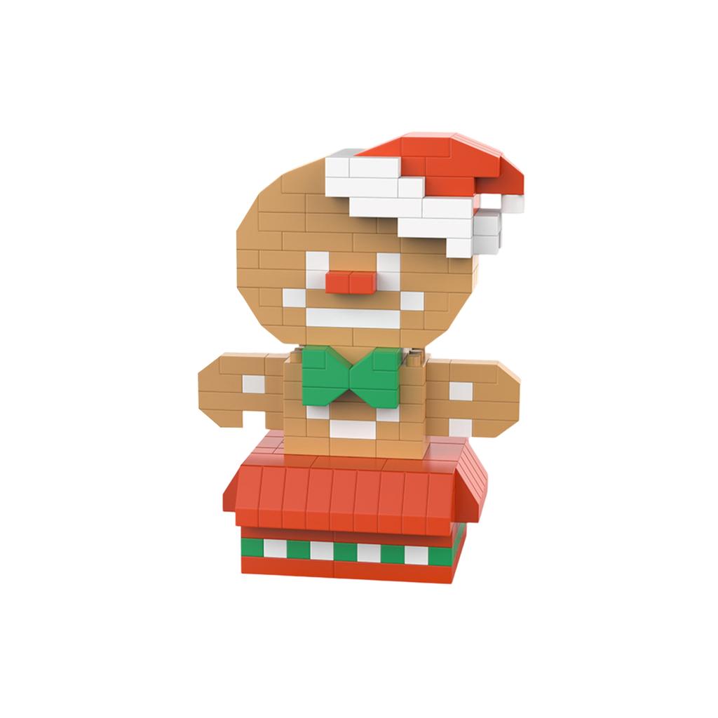 Christmas Cartoon Building Block Figurines, Snowmen, Micro-Particle Toy Gifts