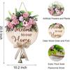 Welcome Sign for Front Door Decor for Hanging Farmhouse Porch, Outdoor Wall, Door Signs for Home, for Spring Summer Fall All Seasons All Holiday