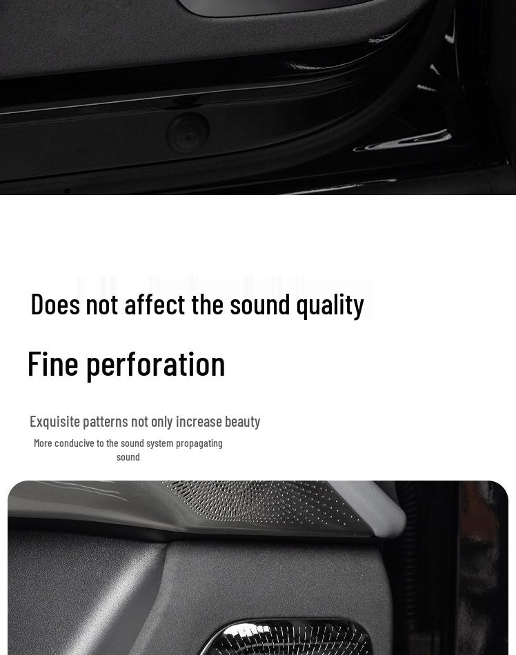 Zeekr 7X Auto Tür Tieftöner Lautsprecher Gitter Schutz & Dekorationsabdeckung