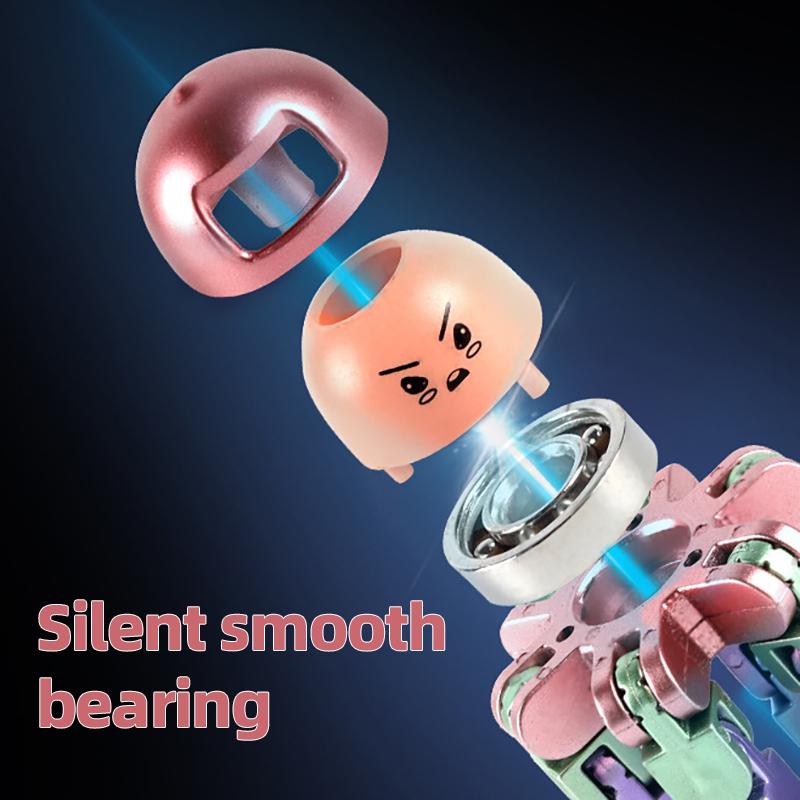 Spinner Fingertip Gyro Creative Decompression Finger Mechanical Gyro Folding Deformation Finger Gyro Toy