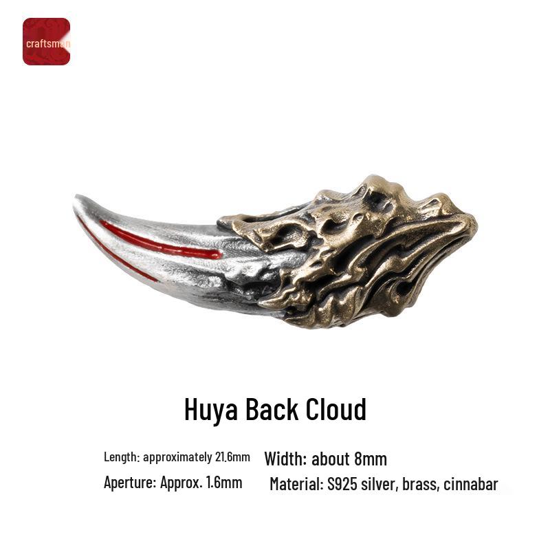 

Tiger Tooth Beaded Silver Handmade Wenwan Bracelet