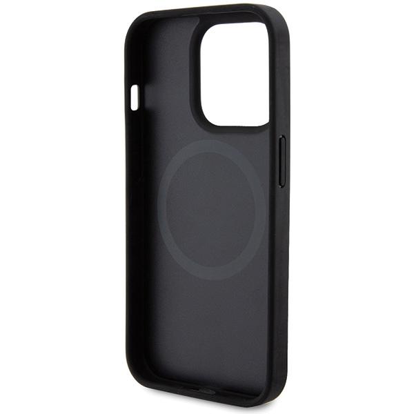 Ferrari Fehmp15Lptek Iphone 15 Pro 6.1 Czarny/Black Hardcase Carbon Metal Logo Magsafe