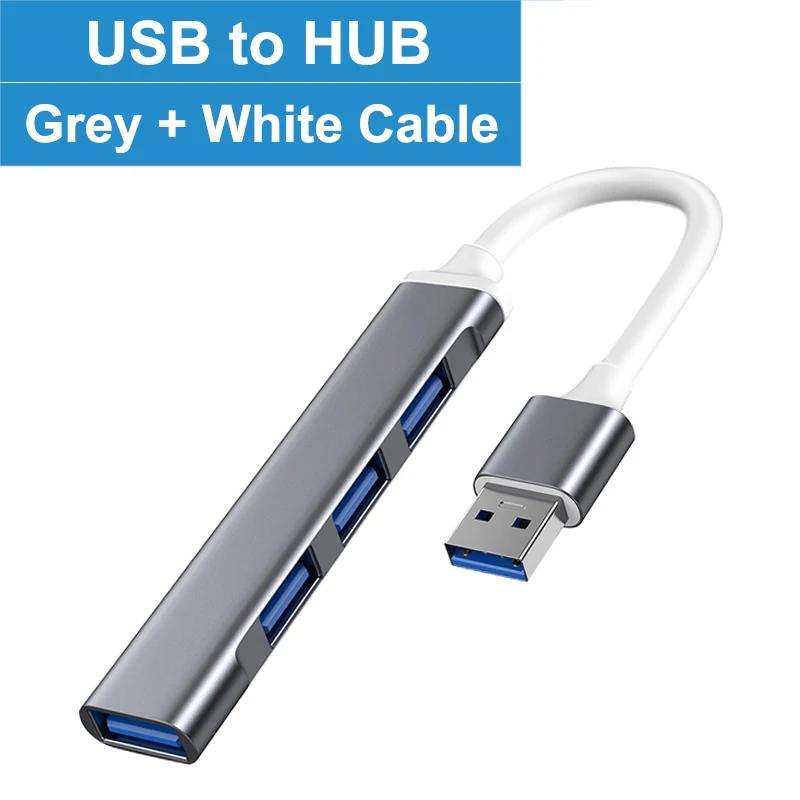 USB C HUB USB 3.0 Type C 4 Port Multi Splitter Adapter OTG for Macbook HUB Pro 13 15 Air Mi Pro for HUAWEI Computer Accessories