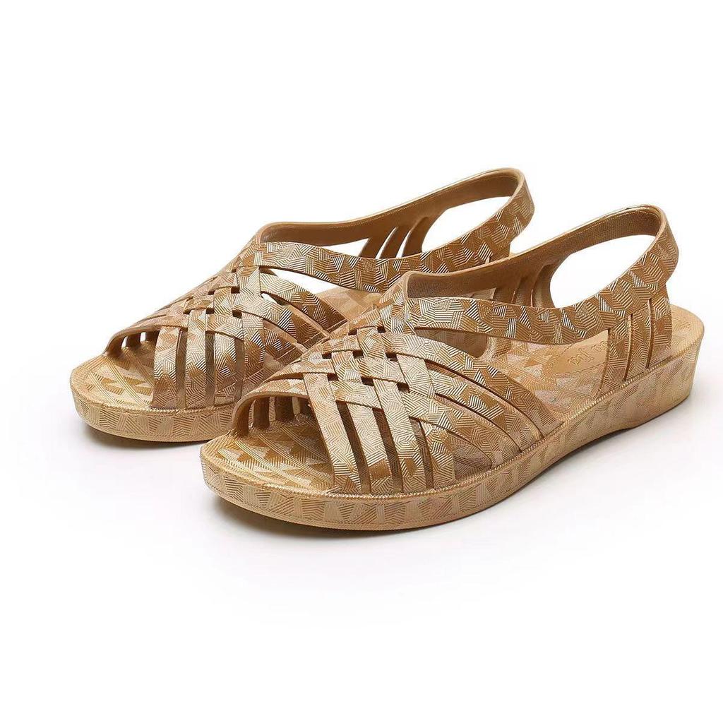 Dámské lehké protiskluzové prodyšné PVC sandály: Ideální pro letní svrchní oblečení