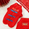 Button Pet Clothing Autumn and Winter Dog Cat Clothing Vest Bigbear Small and Medium Dog Warm Fleece Supplies