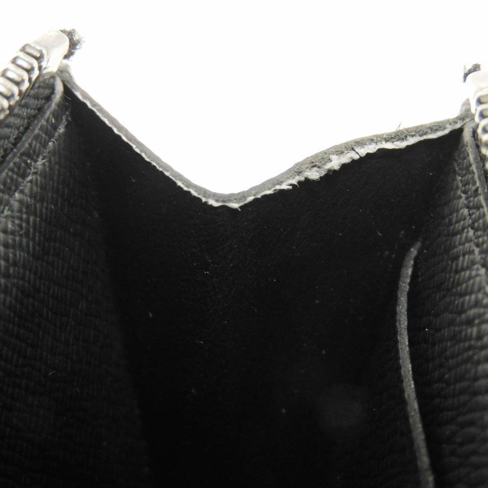 Gebrauchtes LV Logo L-Reißverschluss-Portemonnaie mit RFID IC-Chip (Monogram Eclipse) - Modell 12564 Geldbörse Jour M63536 7943 Schwarz Herren