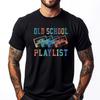 Old School Playlist Rock Cassette Tape Music Old School Band Men T Shirts High Quality Mens Clothes Casual