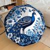 1PC Peacock FlowersAutomatic Open/Close Umbrella with Windproof, 8-Rib Sturdy Canopy, Durable Ribs, Fashionable Design1216A
