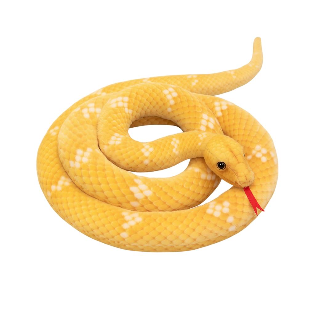 Realistic Plush Snake Toy - Soft Fake Snake for Pranks, Gifts and Halloween Decorations
