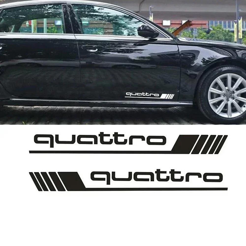 For Qwe2 Quattro Car Goods Francais Waterproof Stickers Suitable A4L A5 A6L A7 A8L Q3 Q7 Styling Side Door Decals Car Sticker