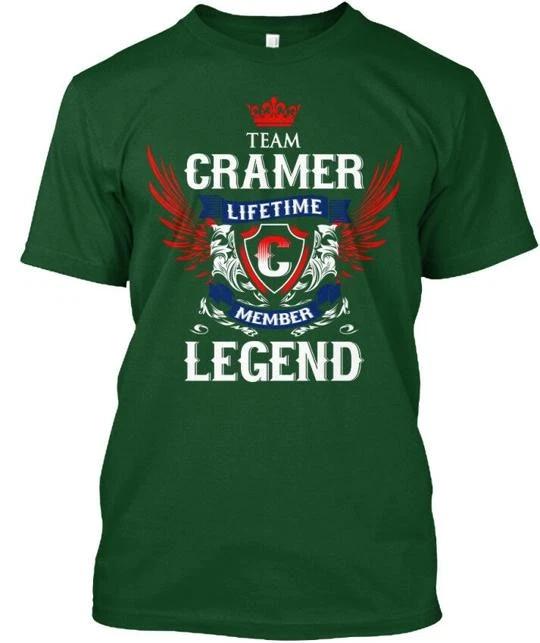 

Team Cramer Lifetime Member Legend TTshirt Made in the USA Size S to 5XL M