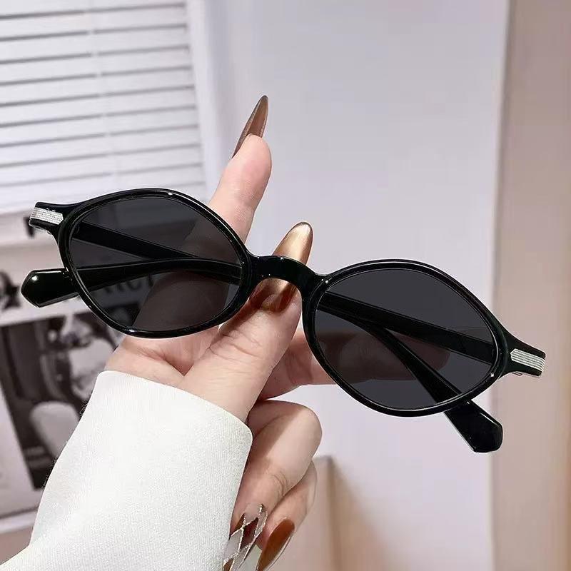 Retro Classic Oval Frame Myopia Sunglasses Unisex Outdoor Sports UV-resistant Sunshade Nearsighted Sunglasses for Women To-4.0