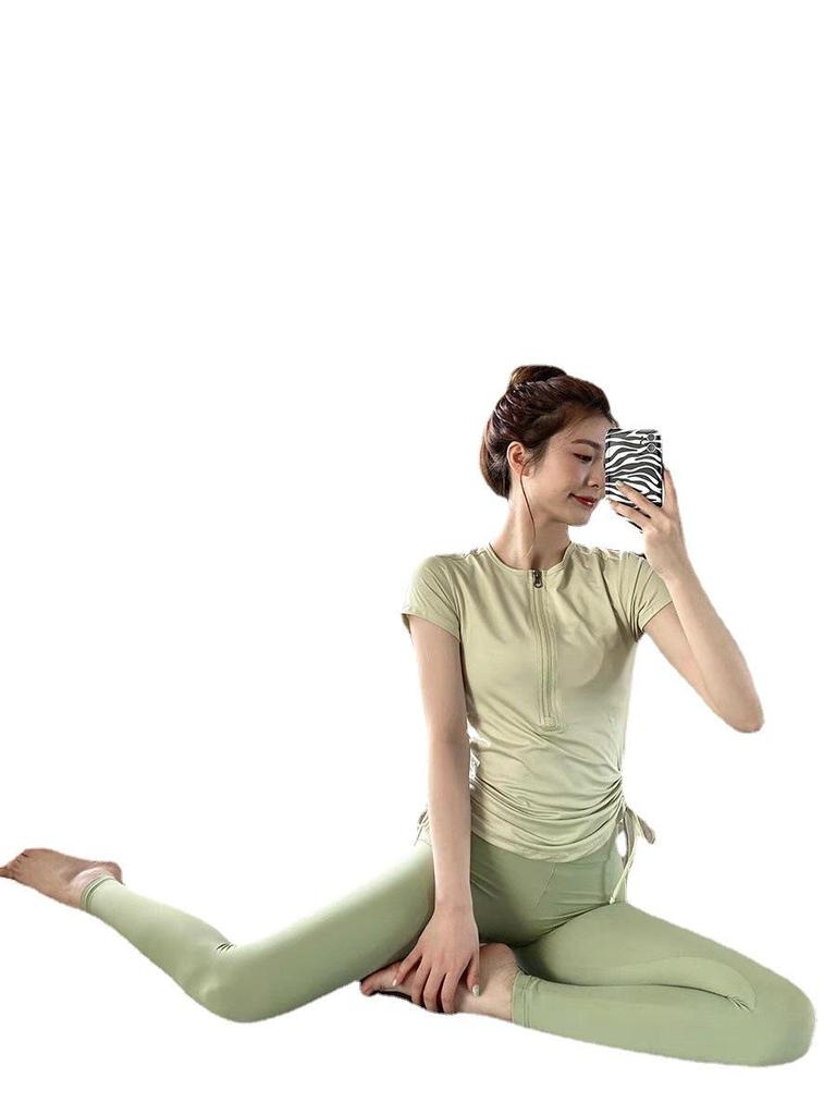 Lulu Women's High-End Quick-Dry Yoga T-Shirt - Short-Sleeved Fitness & Running Top for Summer Training