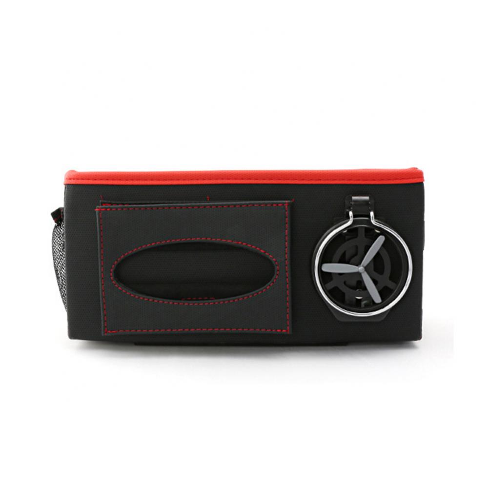 Leather Car Seat Handbag Holder Large Capacity Tissue Bag Storage Headrest Backseat Napkin Holder Purse Phone Water Cup Pockets