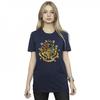 Womens/Ladies Christmas Crest Cotton Boyfriend T-Shirt