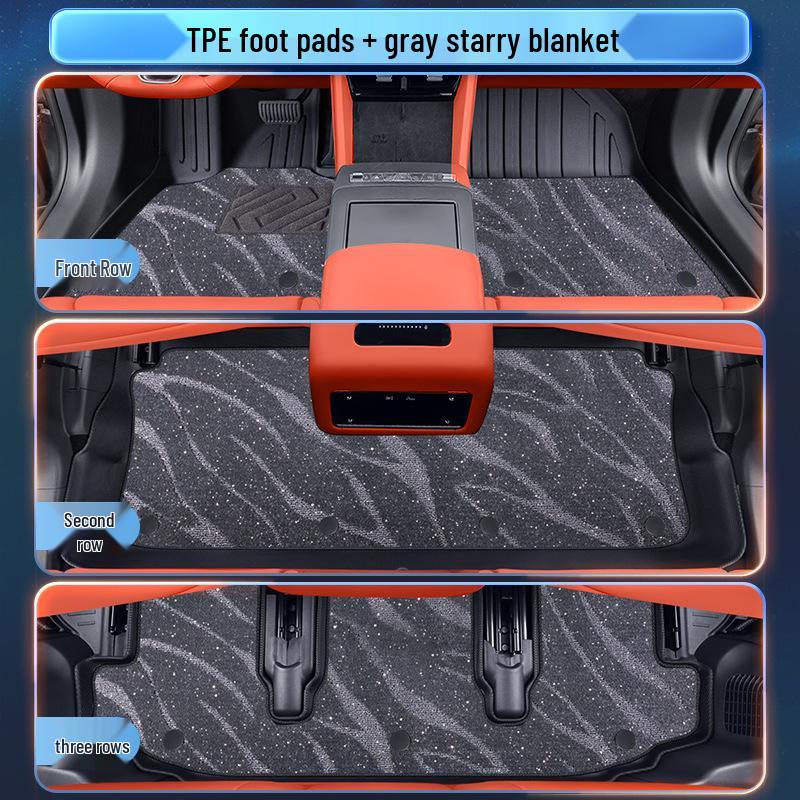BYD Tang L 2025 Floor Mats TPE Interior Accessories