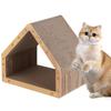 Cat Cardboard House Vertical Cat Scratching Board Scratcher Pad Cat Box Cats Bed for Indoor Cats & Kittens Pet Sleeping House