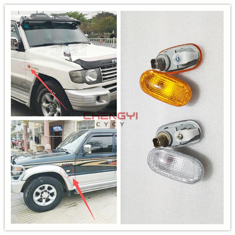 2PCS Fender Side Lamp Turn Signal Lamp CU Side Lights Fit For Pajero Montero V31W V32W V33W V43W V45W MB821172