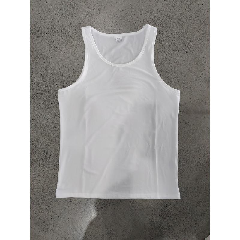Men U Neck Sleeveless Tank Top Soft Breathable Multi Color Summer Fitness Casual Undershirt Tops