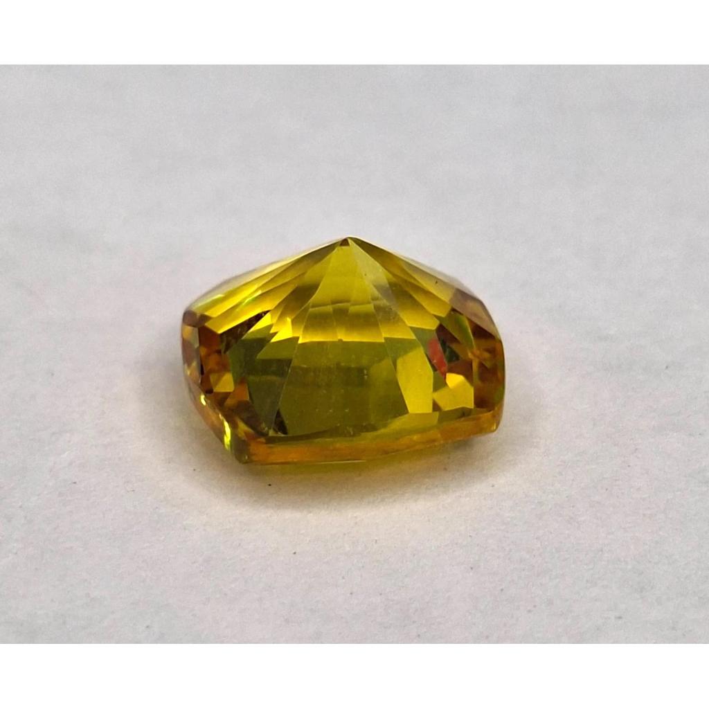 Cushion Cut Natural Yellow Sapphire 8-10 Ct Fabulous Certified Loose Gemstone