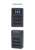 NB11L Triple Charger for Canon Cameras IXUS125, 245HS, A2500, A2600, A3400, and A4000