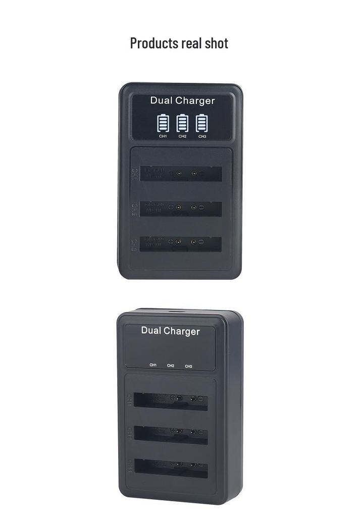 NB11L Triple Charger for Canon Cameras IXUS125, 245HS, A2500, A2600, A3400, and A4000