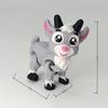 3D Printed Cute Little Lamb Toy Realistic Animals Goats Model Movable Joints Home And Office Desk Ornament Kids Toy Gift