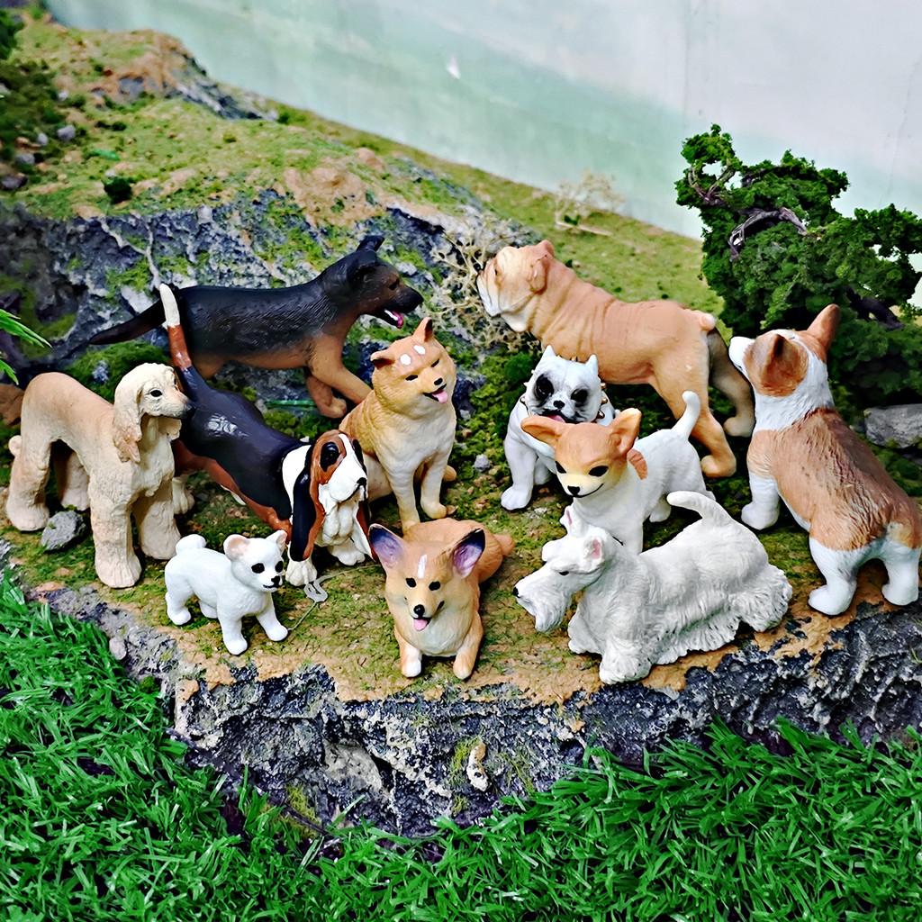 Corgi Pvc Dog Figure For Children Learning Playroom Decor With Durable Material