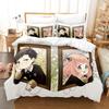 Anime SPY×FAMILY Bedding Set Anya Forger Duvet Cover Set Microfiber Single Queen King Twin Full Size Duvet Cover For Gifts